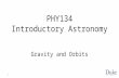 PHY134 Introductory Astronomy