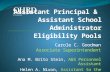 Assistant Principal &  Assistant School Administrator Eligibility Pools