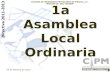 1a Asamblea Local Ordinaria