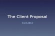 The Client Proposal