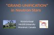 “GRAND UNIFICATION” in Neutron  Stars