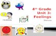 4 th  Grade Unit 3: Feelings