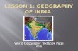Lesson 1: Geography of India