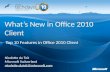 What’s New in Office 2010 Client