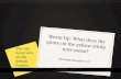 Warm Up: What does the quote on the yellow sticky note mean?