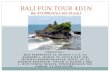 BALI FUN TOUR 4D1N Rp .  475.000 ,/org ( min 55 org )