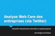 Analyse  Web Care  des entreprises  (via  Twitter )