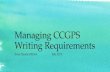 Managing CCGPS Writing Requirements