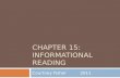 Chapter 15: Informational Reading