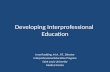 Developing Interprofessional  Education