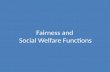 Fairness and  Social Welfare Functions