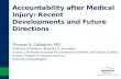 Accountability after Medical Injury: Recent Developments and Future Directions