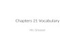Chapters 21 Vocabulary