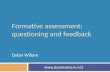 Formative assessment: questioning and feedback