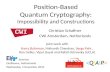 Position- Based Quantum  Cryptography : Impossibility and Constructions