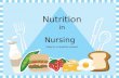 Nutrition in Nursing