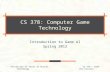 CS  378:  Computer Game Technology