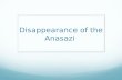 Disappearance of the Anasazi