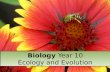 Biology  Year 10 Ecology and Evolution