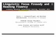 Linguistic Focus Prosody and Reading Fluency
