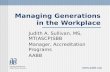 Managing  Generations  in the Workplace