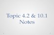 Topic 4.2 & 10.1 Notes