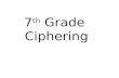 7 th  Grade  Ciphering