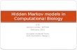 Hidden Markov models in Computational Biology
