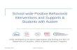 School-wide Positive Behavioral Interventions and Supports & Students with Autism