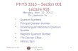 PHYS  3313  – Section 001 Lecture  #18