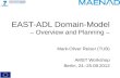 EAST-ADL Domain-Model – Overview and Planning –