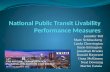 National Public Transit Livability Performance Measures