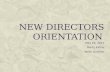 New Directors Orientation