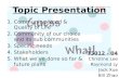 Topic Presentation
