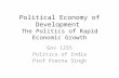 Political Economy of Development  The Politics of Rapid Economic Growth