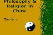 Philosophy & Religion in China