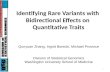 Identifying Rare Variants with Bidirectional Effects on  Quantitative Traits