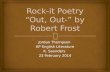 Rock-it Poetry “Out, Out-” by Robert Frost