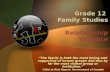 Grade 12  Family Studies Relationship  Violence