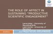 The Role of Affect in Sustaining “Productive Scientific Engagement”