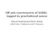 Off axis counterparts of SGRBs   tagged by gravitational waves
