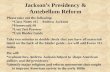 Jackson’s Presidency & Antebellum Reform