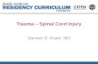 Trauma – Spinal Cord Injury