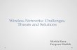 Wireless Networks: Challenges, Threats and Solutions