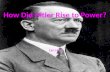 How Did Hitler Rise to Power?