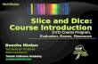 Slice and Dice: Course  Introduction