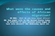 What were the causes and effects of African migration?