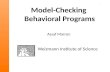 Model-Checking  Behavioral Programs