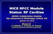 MICE  RFCC Module Status: RF Cavities
