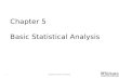 Chapter 5  Basic Statistical Analysis